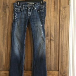 BKE buckle jeans starlite 25R x 31 1/2 Flare.